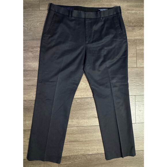 Bonobos Black Weekday Warrior Tuesday Straight Fit Dress Pant 35x30 actual 35x29 - Picture 1 of 6